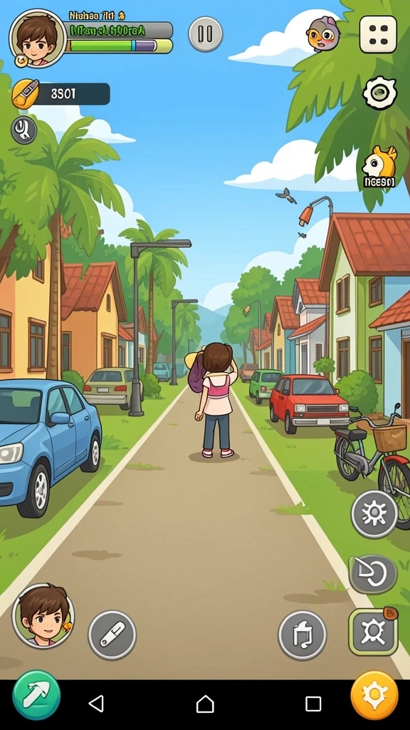 ocatoto - Screenshot menampilkan karakter utama dalam aksi.